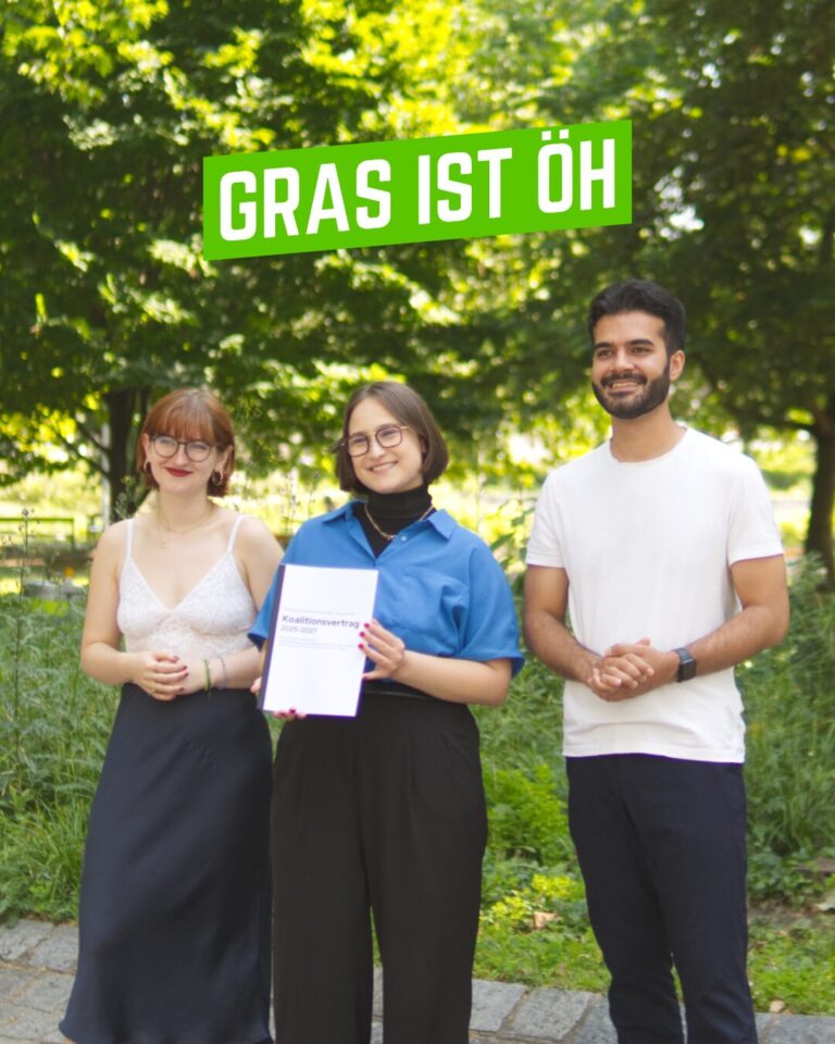 GRAS ist ÖH - Bild der Vorsitzteams der ÖH Bundesvertretung